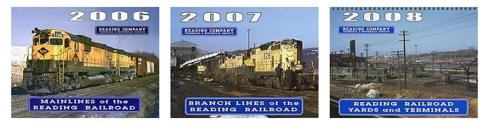 Examples of the RCT&HS annual Reading Railroad Calendar